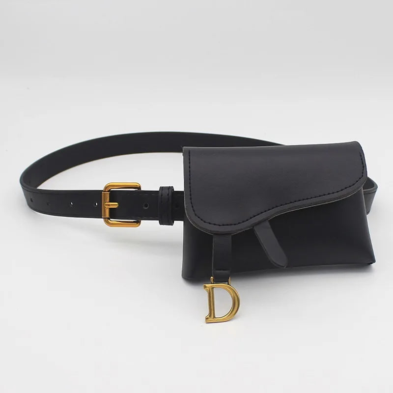 PU Leather Fanny Bag for Phone Pouch Waist Pack