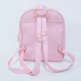 Transparent Student Bags Versatile Leather Backpack Women Travel Bag
