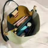 Vintage Women Bucket Bag Retro Shoulder Crossbody Tote Female