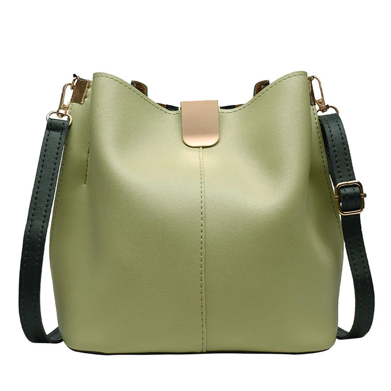 Vintage Women Bucket Bag Retro Shoulder Crossbody Tote Female