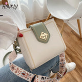 Vintage Women's Bucket Bag Wide Shoulder Strap Retro Crossbody Tote