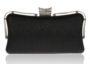Metal Patchwork Shoulder Bags Ladies Print Clutch Party Evening Bags