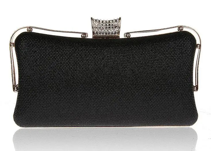 Metal Patchwork Shoulder Bags Ladies Print Clutch Party Evening Bags