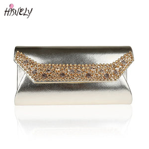 Women Metal Patchwork Shoulder Bags Ladies Clutch Party Evening Bags