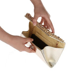 Women Metal Patchwork Shoulder Bags Ladies Clutch Party Evening Bags