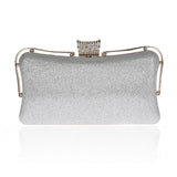 Metal Patchwork Shoulder Bags Ladies Print Clutch Party Evening Bags