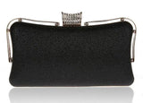 Metal Patchwork Shoulder Bags Ladies Print Clutch Party Evening Bags