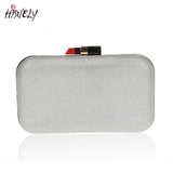 Metal bling Shoulder Bags Women Print Clutch Party Evening Bags