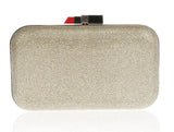 Metal bling Shoulder Bags Women Print Clutch Party Evening Bags