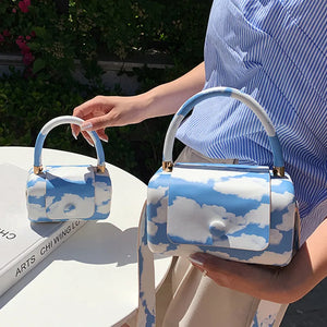 Women Soft Leather Messenger Bag Lady Orange Shoulder Crossbody Bag