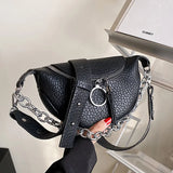 Women Waist Bag Brown Chain Crossbody Bags Chest Bags Female Belt Bag