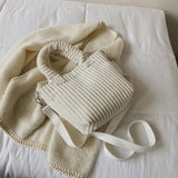 Corduroy Crossbody Bag Women Winter Bucket Handbag Small