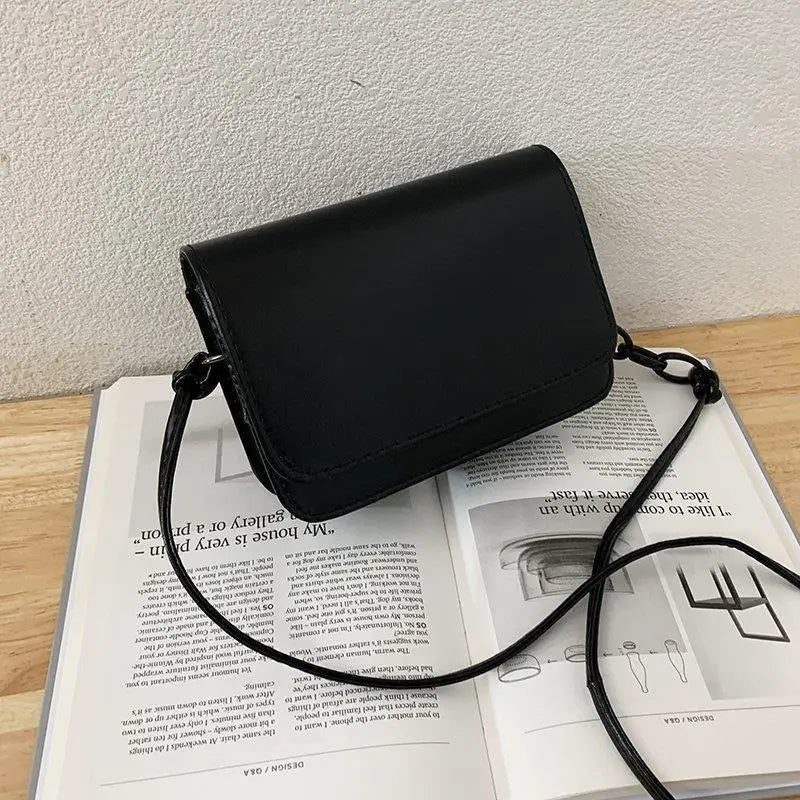 Women's Chain Flap Crossbody Bag Candy PU Leather Handbag