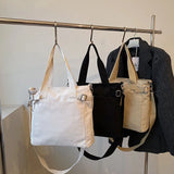 Women's Message Tote Shoulder Crossbody Satchel Handbag