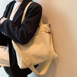 Women's Message Tote Shoulder Crossbody Satchel Handbag
