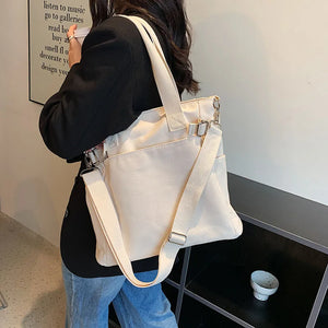 Women's Message Tote Shoulder Crossbody Satchel Handbag