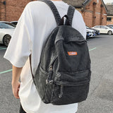 Women's Canvas Backpack Teen College Book Bag