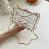 Acrylic Mini Bag Chain Cross Body Box Clutch Purse