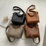 Women Shoulder Bags PU Leather Casual Bucket High Capacity Multi-function