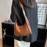 PU Leather Daily Bag Women High Capacity Tote Multifunction Ladies