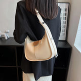 PU Leather Daily Bag Women High Capacity Tote Multifunction Ladies
