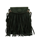 Fashionable Tassels Women Bags PU Leather Handbag Large Capacity Crossbody