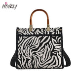 Leopard Pattern PU Leather Shoulder Bag for Women