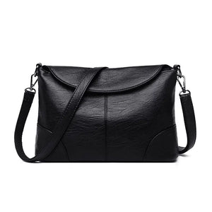 Women's Soft Leather Shoulder Bag Vintage Envelope Crossbody Clutch