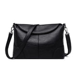 Women's Soft Leather Shoulder Bag Vintage Envelope Crossbody Clutch