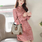 Women Handbags Printed Bucket Shoulder Bag Ladies Bolsos