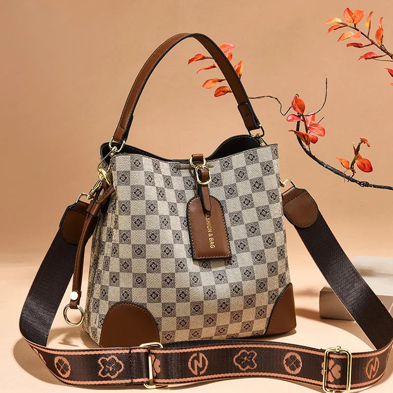 Women Handbags Printed Bucket Shoulder Bag Ladies Bolsos