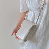 Flap Crossbody Bags Mini PU Leather Shoulder Purses for Women