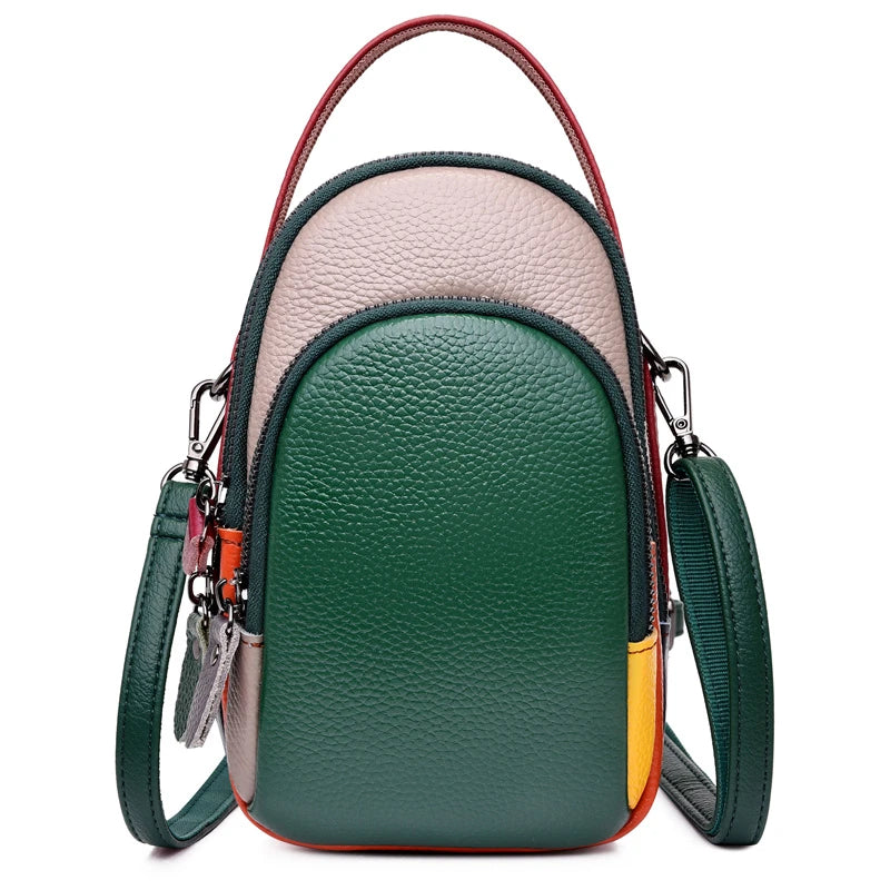 Leather Women Handbags Mini Phone Bags Wallets Shoulder Bag