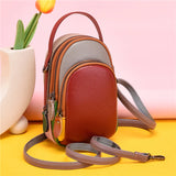 Leather Women Handbags Mini Phone Bags Wallets Shoulder Bag