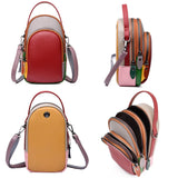 Leather Women Handbags Mini Phone Bags Wallets Shoulder Bag