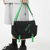 Canvas Teenager Shoulder Bag Casual Women Men Crossbody Purse