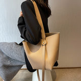 Women's Casual Tote Shoulder Bag Large Capacity Soft Handbag