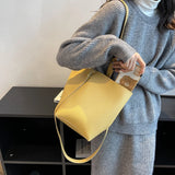 Women's Casual Tote Shoulder Bag Large Capacity Soft Handbag