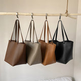 Women Casual Tote Soft Shoulder Bag Large Capacity Handbag