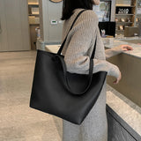 Women Casual Tote Soft Shoulder Bag Large Capacity Handbag