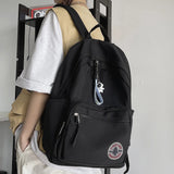 Green Women Laptop Backpack College Student School Bag