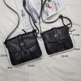 Soft Leather Women Messenger Bag Casual Shoulder Crossbody Handbag