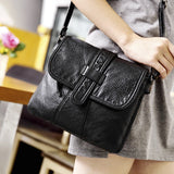Soft Leather Women Messenger Bag Casual Shoulder Crossbody Handbag