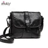 Soft Leather Women Messenger Bag Casual Shoulder Crossbody Handbag