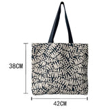 Graffiti Canvas Shoulder Bag for Women Large Capacity
