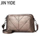 Women Crossbody Bag Zipper PU Leather Shoulder Tote Clutch Bag