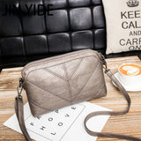 Women Crossbody Bag Zipper PU Leather Shoulder Tote Clutch Bag