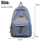 Canvas School Backpack for Teenage Boys Girls College Student