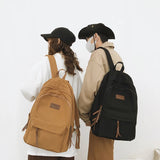 Canvas School Backpack for Teenage Boys Girls College Student