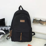 Canvas School Backpack for Teenage Boys Girls College Student